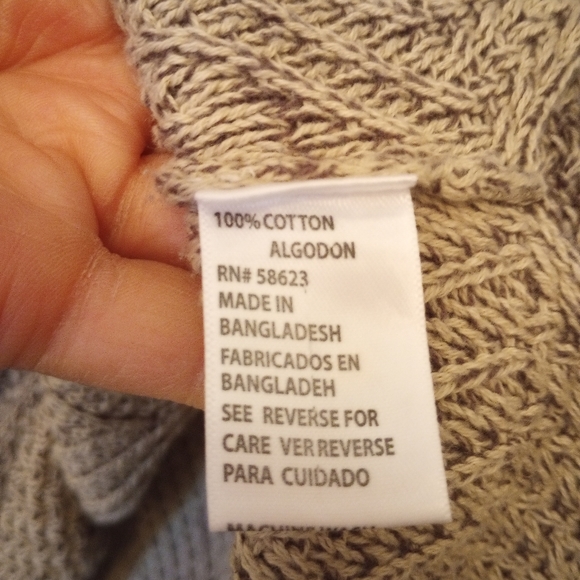 Effeci tan brown cowl neck sweater. XL - Picture 8 of 9